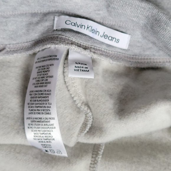 Calvin Klein Grey Drawstring Logo  Joggers Size Small - Picture 11 of 11
